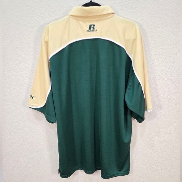 Russell Athletic Team Issue Colorado State CSU Men's Green And Gold Polo XL - Picture 6 of 13